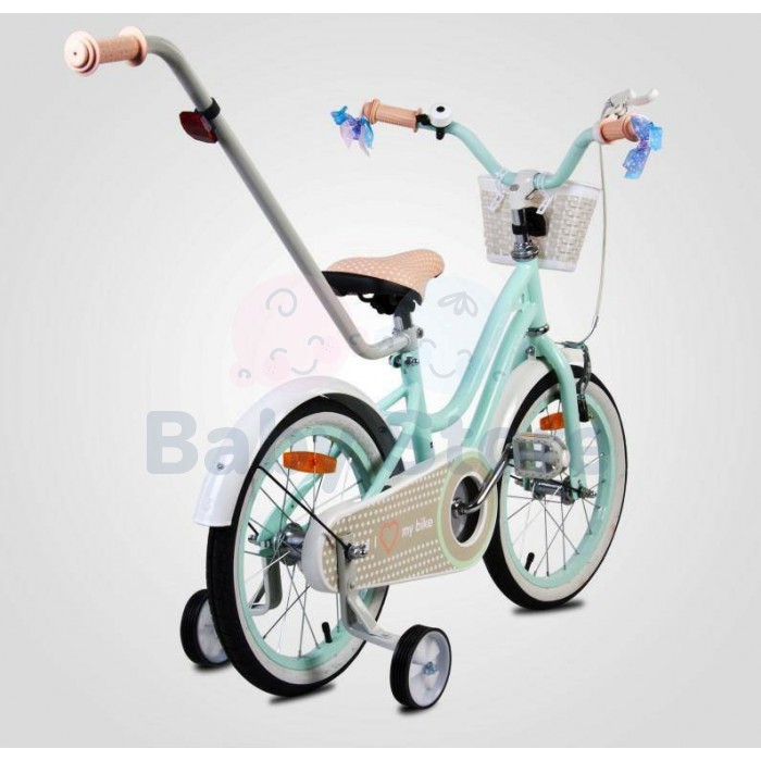 Sun Baby Heart Bike Mint 14 colių vaikiškas dviratis
